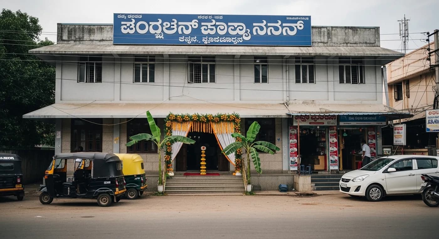 Community kalyana mantapa exterior in Rajajinagar Bangalore