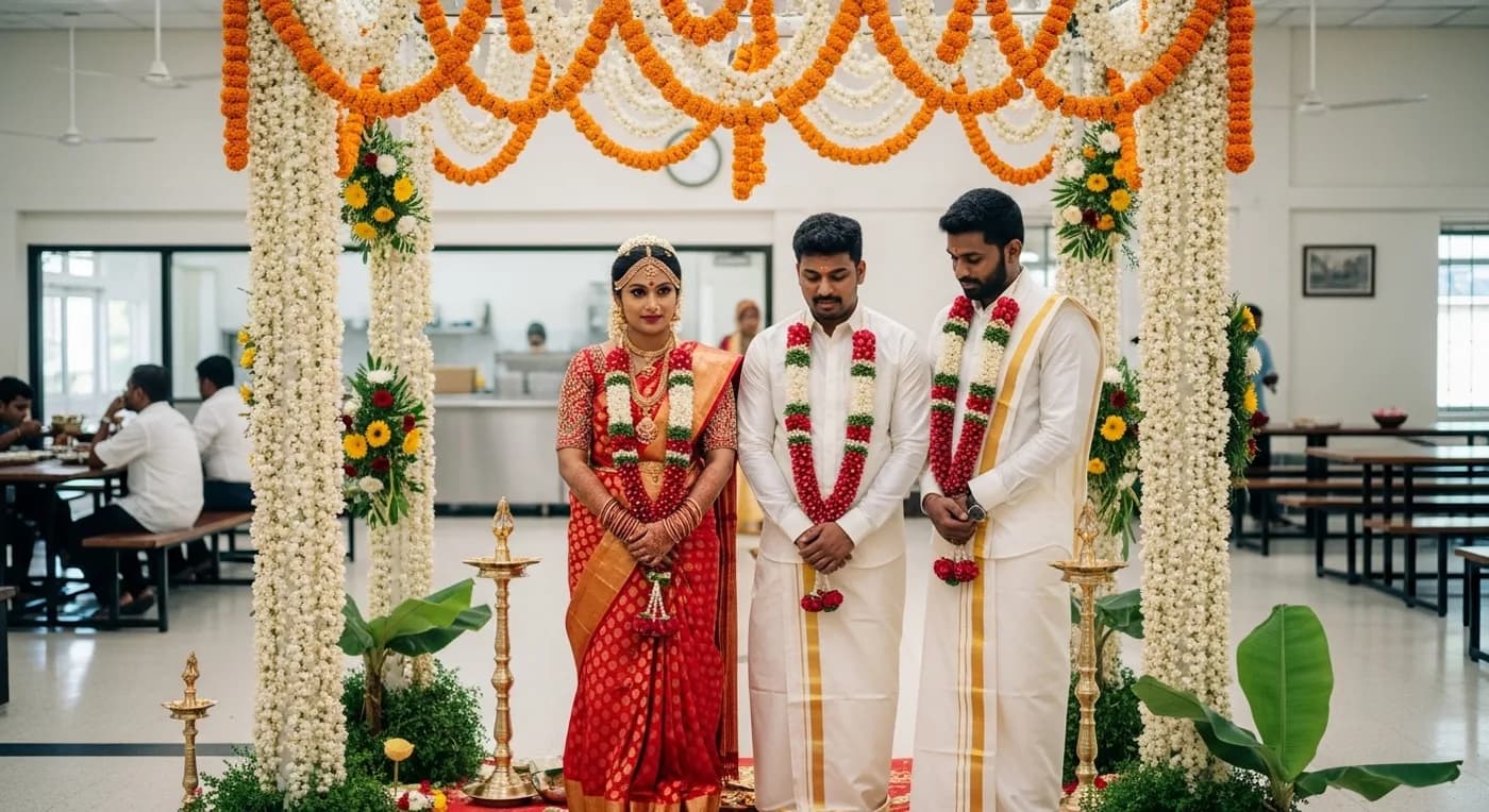 Beautiful budget-friendly wedding at a Chennai kalyana mandapam