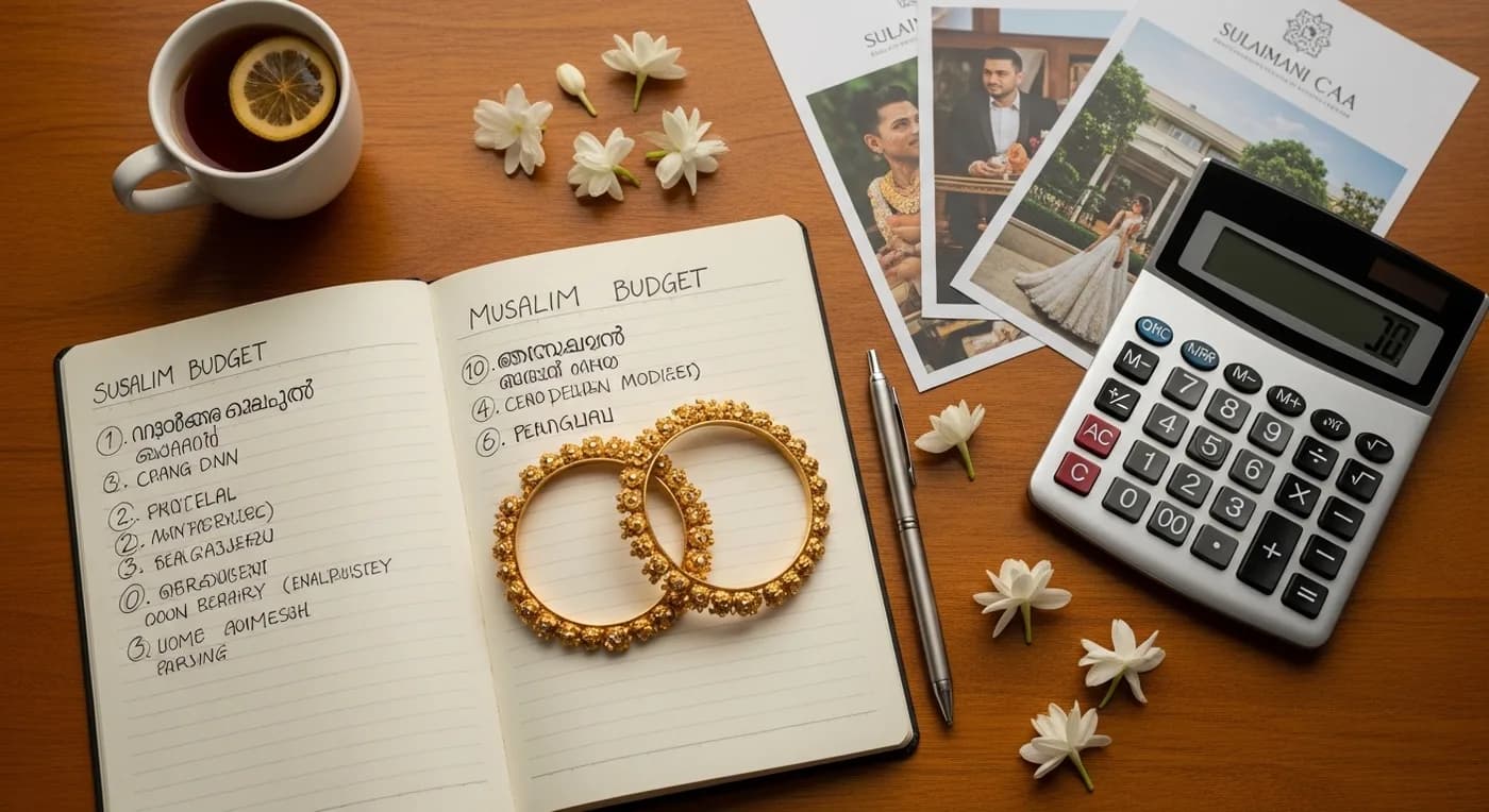 Budget planning overview for a Malabar Muslim wedding in Kerala