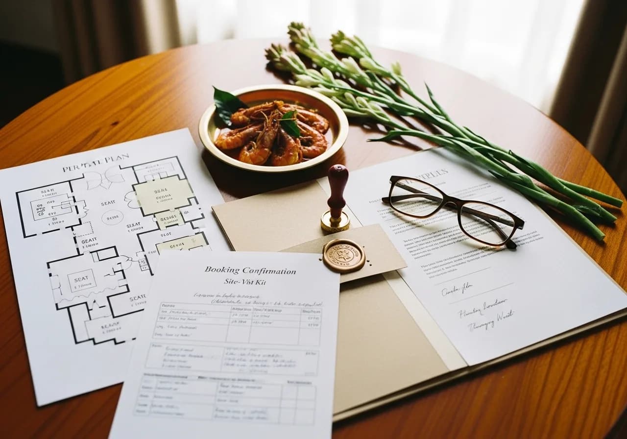 Kerala wedding venue contract and site-visit kit