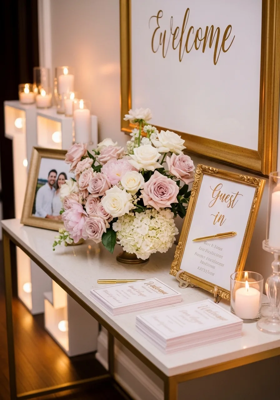 Simple outdoor engagement decoration with flowers and natural styling