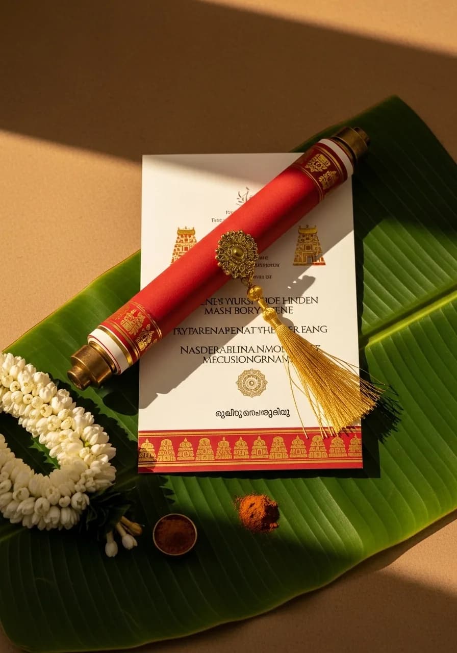 Grand wedding venue with floral styling that matches the invitation's design language