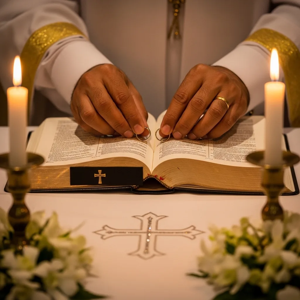 White and pink rose arrangements for church altar wedding decoration