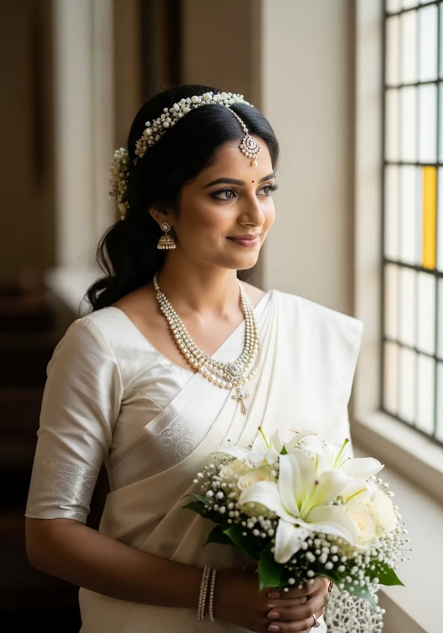Close-up of bride's hand with mehndi design and traditional ring