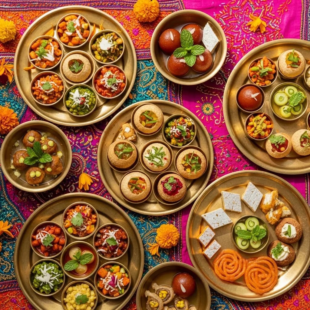 Close-up of mehndi henna tattoo design on hand with ring and bamboo mat