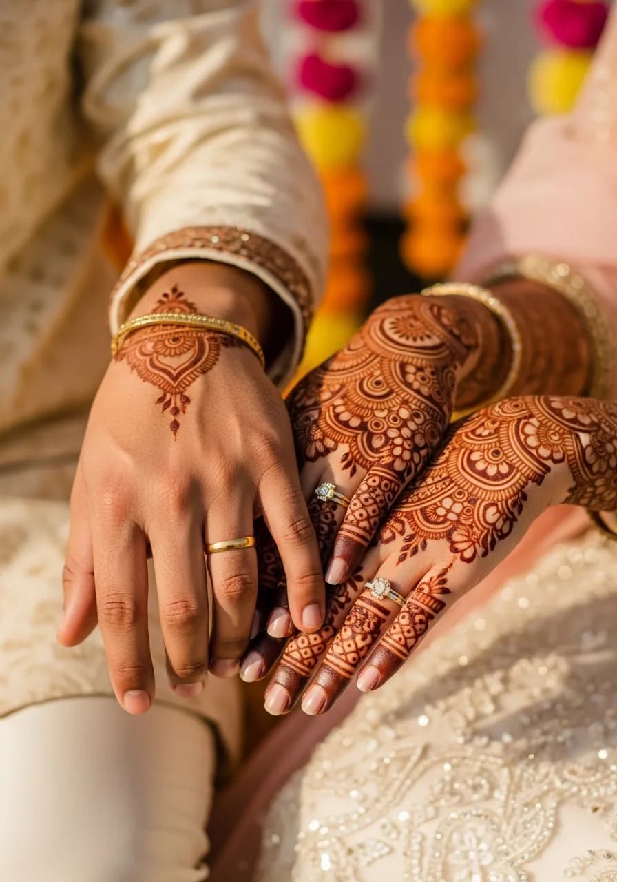 Beautiful mehendi decoration inspiration for Indian weddings