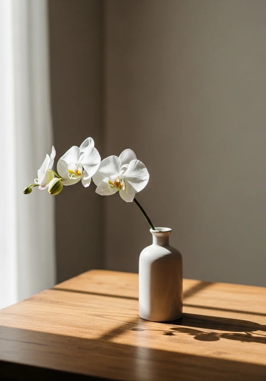 Simple outdoor dinner under string lights with clean table styling