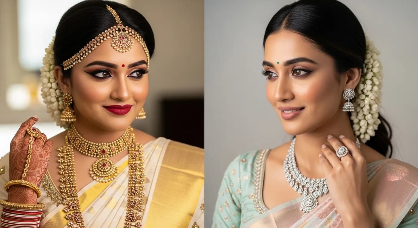 Bridal shoes and bouquet with roses — wedding beauty accessories flat lay