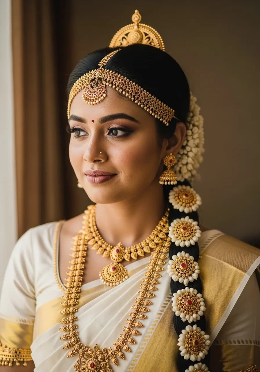 Wedding couple holding flowers and wedding ring — bridal beauty portrait