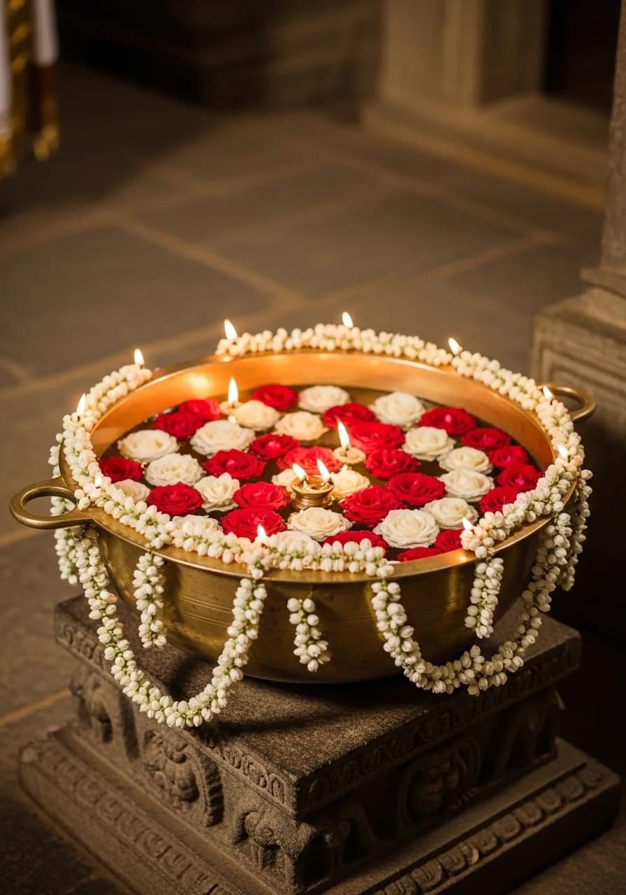 Beautiful temple wedding decoration inspiration for Indian weddings