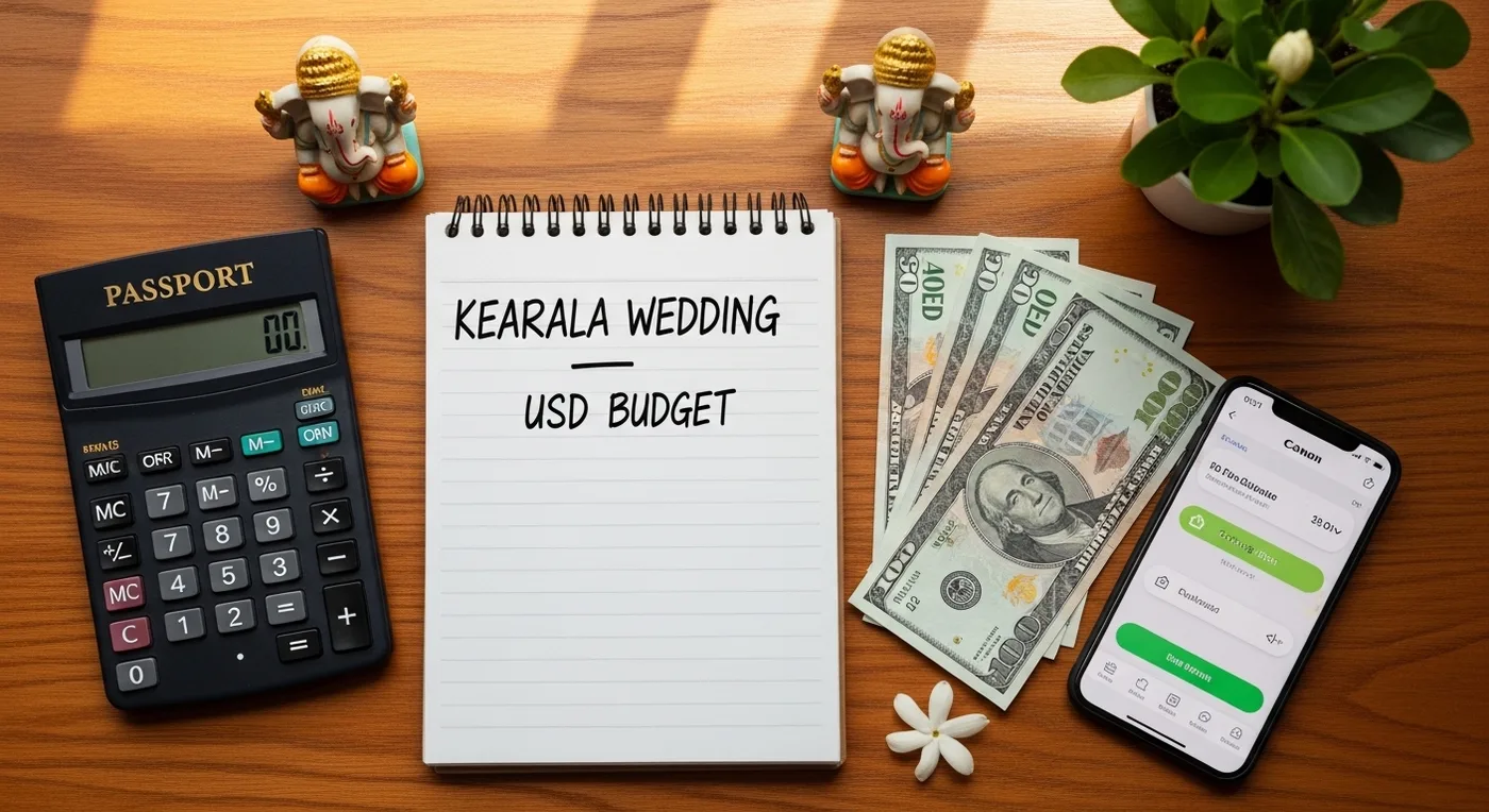 OCI card and Indian marriage registration documents laid out on a wooden desk