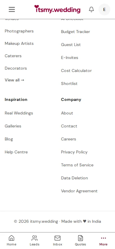 Invoice detail page with Send Invoice button, Copy Link, and Download PDF actions