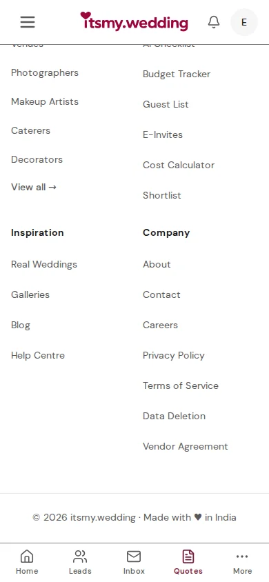 Quotation summary with Save Draft and Save and Send buttons